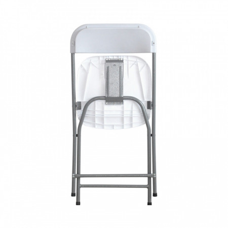 Silla Plegable de Resina Garden Blanca 45x44.5x79cm 7house Sillas Comedor Patas Metálicas 4