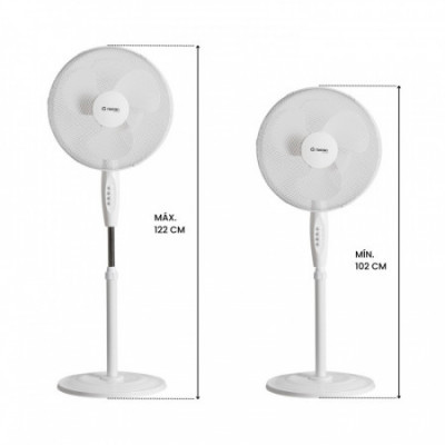 Ventilador de Pie 16" 40cm 40W 3 Velocidades White Comfort Blanco Thinia Home Ventiladores de Pie 6