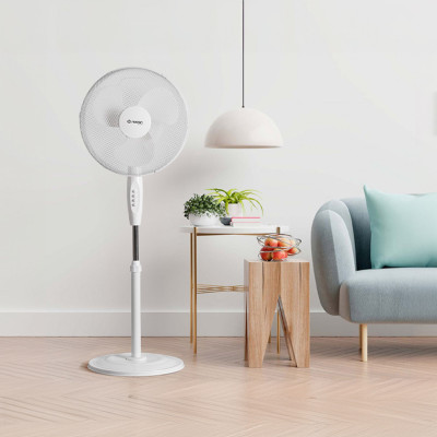 Ventilador de Pie 16" 40cm 40W 3 Velocidades White Comfort Blanco Thinia Home Ventiladores de Pie 7