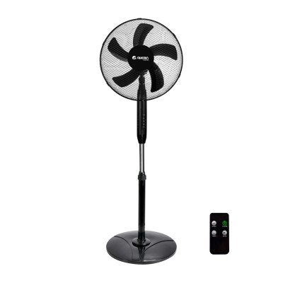 Ventilatore da pavimento con telecomando 16" 40 cm 40 W 3 velocità AirMax nero Raydan Home