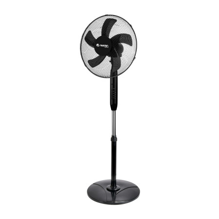 Ventilatore da pavimento con telecomando 16" 40 cm 40 W 3 velocità AirMax nero Raydan Home