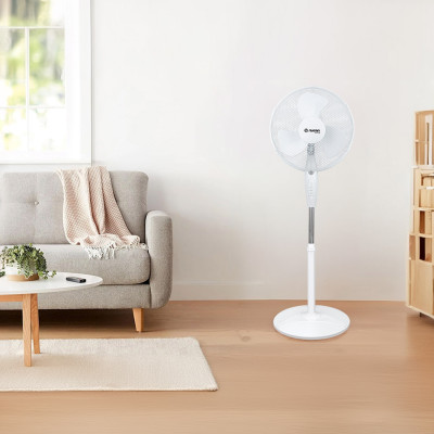 Ventilador de Pie con Mando 16" 40cm 40W 3 Velocidades Neos Comfort Blanco Raydan Home Ventiladores de Pie 7