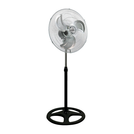 Ventilatore da pavimento 18" 45 cm 75 W 3 velocità, modello industriale, nero Thinia Home