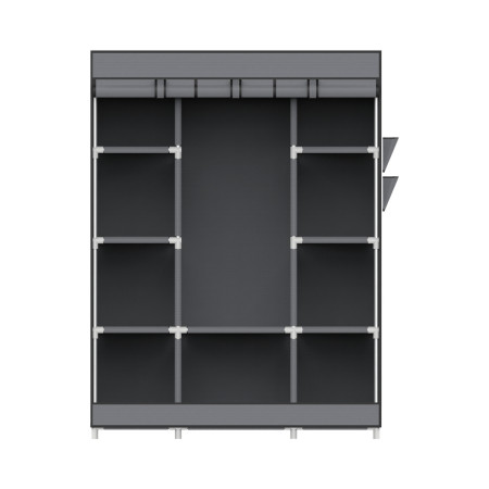 Armario Ropero de Tela Max Gris 128x45x169cm 7house Armarios 3