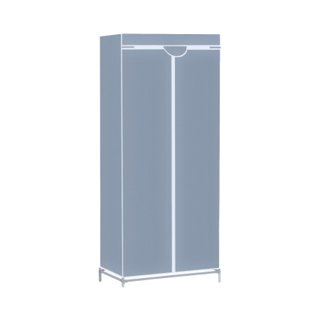 Armoire en tissu Slim Gris 70 x 45 x 155 cm Thinia Home