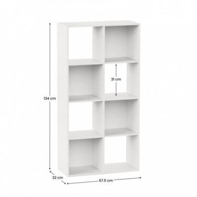 Estantería de 8 Compartimentos SpaceQub 67.5x32x134cm 7house Estanterías 3