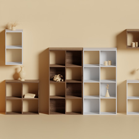 Estantería de 8 Compartimentos SpaceQub 67.5x32x134cm 7house Estanterías 8