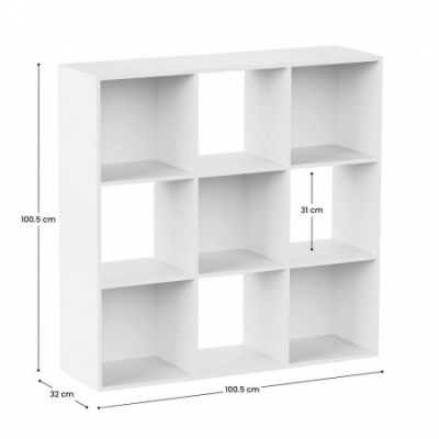 Estantería de 9 Compartimentos SpaceQub 100.5x32x100.5cm 7house Estanterías 3