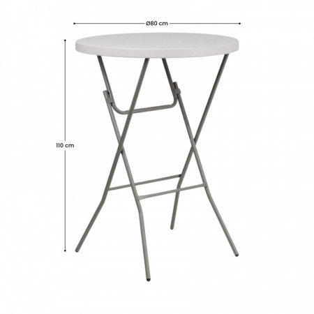 Mesa Plegable Redonda para Catering 80x110cm 7house Mesas Plegables 4