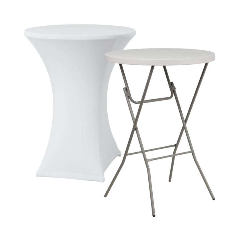 Ensemble table pliante ronde avec housse pour traiteur, 80 x 110 cm 7house