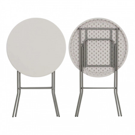 Set 2 Mesas Plegables Redondas con Fundas para Catering 80x110cm 7house Mobiliario Hosteleria 7