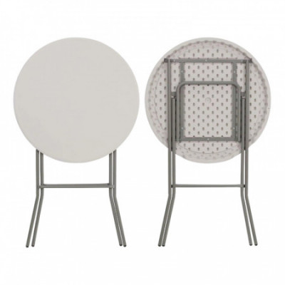 Set 2 Mesas Plegables Redondas con Fundas para Catering 80x110cm 7house Mobiliario Hosteleria 7