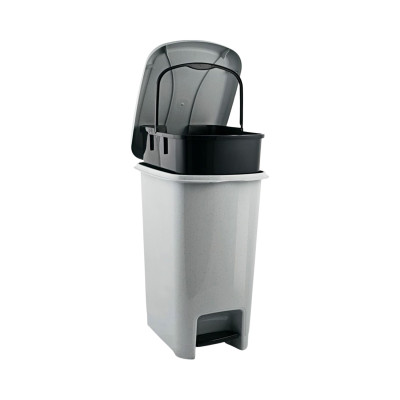 Mülleimer mit Pedal, 25 l, grau 7house