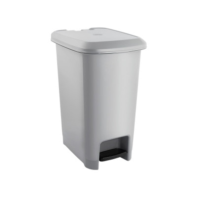 Pattumiera con pedale da 40 litri, grigia 7house