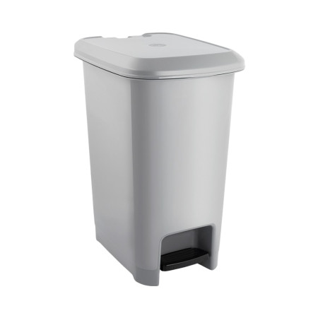 60-Liter-Mülleimer mit Fußpedal, grau 7house