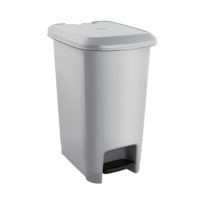 60-Liter-Mülleimer mit Fußpedal, grau 7house