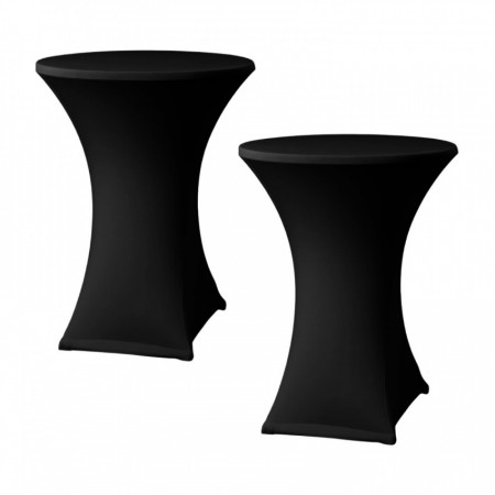 Pack 2 Coberturas de Mesa para Mesas Dobráveis Redondas de Catering 80x110cm 7house