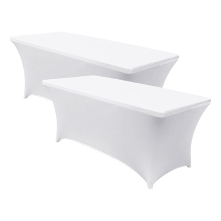 Pack 2 Fundas para Mesas Plegables Rectangulares Catering 150x74cm 7house Fundas para Muebles de Jardín 1