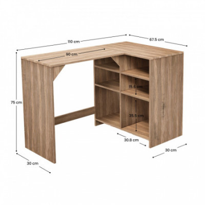 Escritorio Esquinero Reversible SpaceQub 110x67.5x75cm 7house Escritorios 3