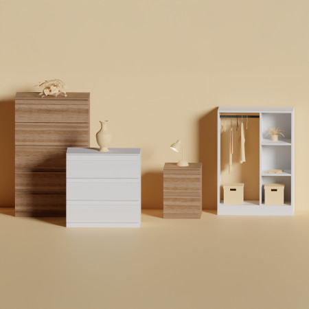 Kommode mit 2 Schubladen SpaceQub 38 x 48 x 50 cm 7house