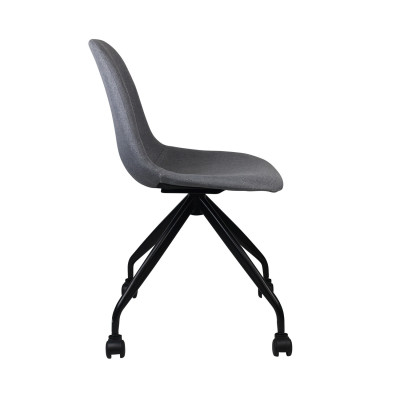Sedia da scrivania con rotelle Basic Grigia 85,7 x 46,5 x 55,5 cm Thinia Home