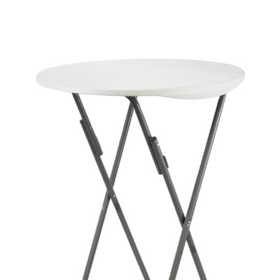 Set di 2 tavoli pieghevoli rotondi con fodere per catering, 61x105 cm 7house