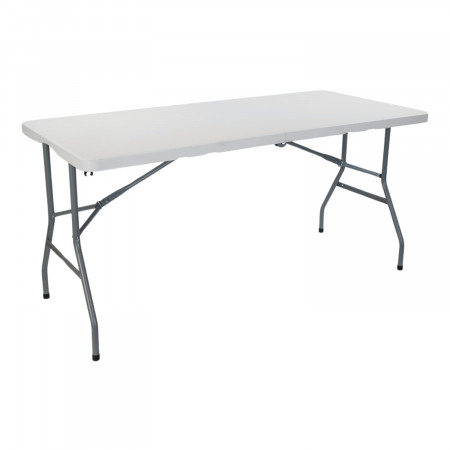 Mesa de catering retangular dobrável branca 150x74cm Thinia Home