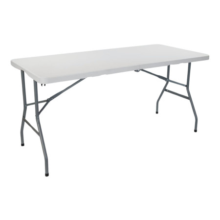 Mesa Plegable Rectangular para Catering Blanco 150x74cm Thinia Home Mesas de Jardín 1