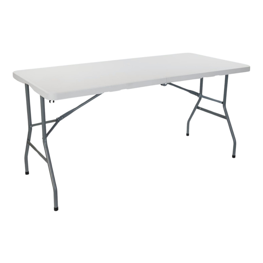 Mesa Plegable Rectangular para Catering Blanco 150x74cm Thinia Home Mesas de Jardín 1