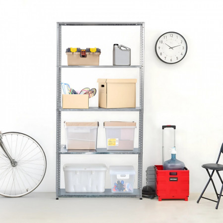 Estantería Modular Metálica SteelSmart con 5 Baldas 200kg 180x30x90cm 7house Estanterías 6 Estantería Modular Metálica SteelSmart con 5 Baldas 200kg 180x30x90cm 7house Estanterías 6