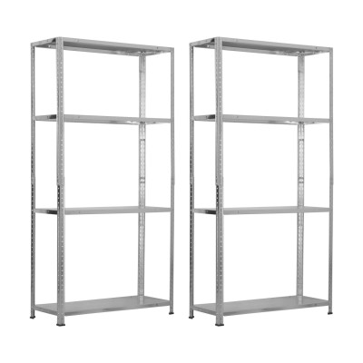 Set mit 2 modularen Stahlregalen „SteelSmart“ mit 4 Einlegeböden, Tragkraft 160 kg, Maße 145 x 30 x 70 cm 7house