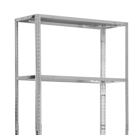 Pack 2 Estanterías Modulares Metálicas SteelSmart con 4 Baldas 160kg 145x30x70cm 7house Estanterías 3