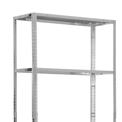 Set mit 2 modularen Stahlregalen „SteelSmart“ mit 4 Einlegeböden, Tragkraft 160 kg, Maße 145 x 30 x 70 cm 7house