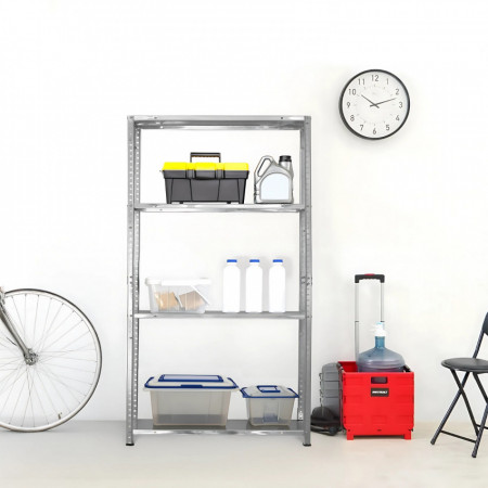 Pack 2 Estanterías Modulares Metálicas SteelSmart con 4 Baldas 160kg 145x30x90cm 7house Estanterías 6 Pack 2 Estanterías Modulares Metálicas SteelSmart con 4 Baldas 160kg 145x30x90cm 7house Estanterías 6