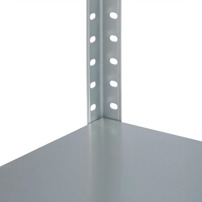 Pack 2 Estanterías Modulares Metálicas SteelSmart con 5 Baldas 200kg 180x30x90cm 7house Estanterías 4
