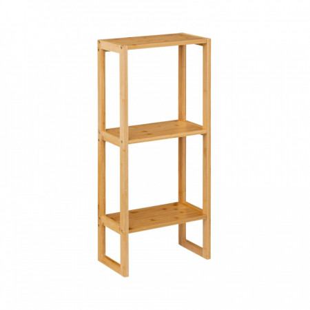 Estantería Modular en Bambú con 3 Niveles Canoply 84x35x20cm Thinia Home Estanterías 1