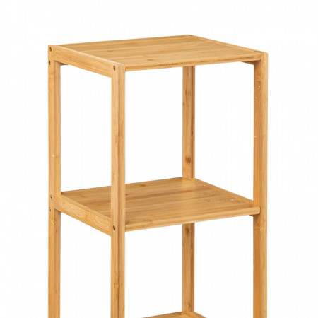 Estantería Modular en Bambú con 3 Niveles Canoply 84x35x35.5cm Thinia Home Estanterías 2