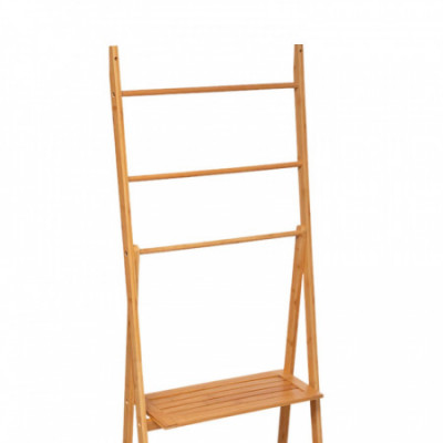 Toallero de Pie con Estantes en Bambú Canoply 152x53.2x32.4cm Thinia Home Ordenación Baño 2