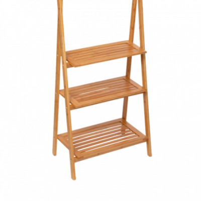 Toallero de Pie con Estantes en Bambú Canoply 152x53.2x32.4cm Thinia Home Ordenación Baño 3