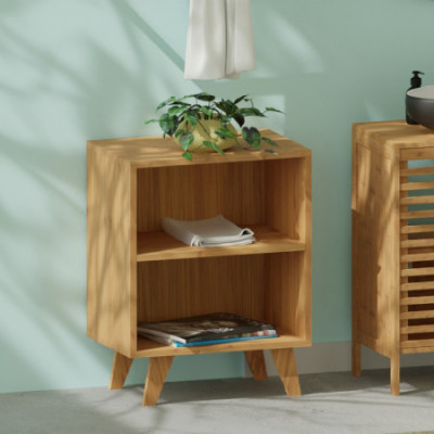 Mueble Modular en Bambú con 2 Niveles Canoply 70x45x35cm Thinia Home Cómodas y Cajoneras 5
