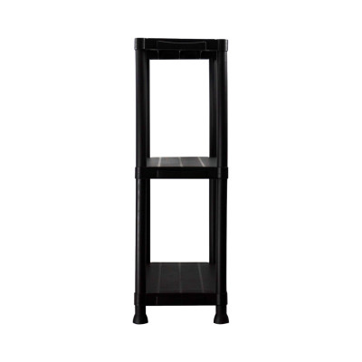 Estantería de Resina con 3 Baldas 75kg 61x31x91cm Thinia Home Estanterías de Exterior 3