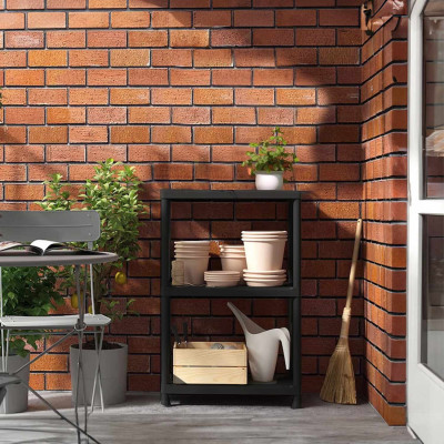 Estantería de Resina con 3 Baldas 75kg 61x31x91cm Thinia Home Estanterías de Exterior 7