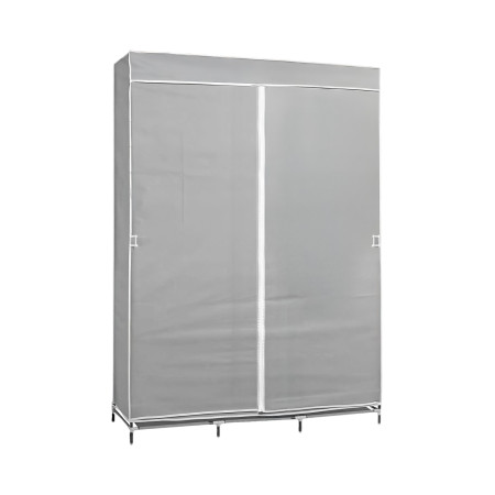 Kleiderschrank aus Stoff „Flex“, grau, 118 x 45 x 168 cm Thinia Home