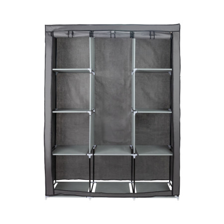 Armario Ropero de Tela Max Gris 128x45x169cm Thinia Home Armarios 2
