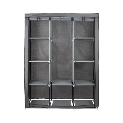 Armario Ropero de Tela Max Gris 128x45x169cm Thinia Home Armarios 2