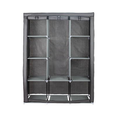 Armario Ropero de Tela Max Gris 128x45x169cm Thinia Home Armarios 2