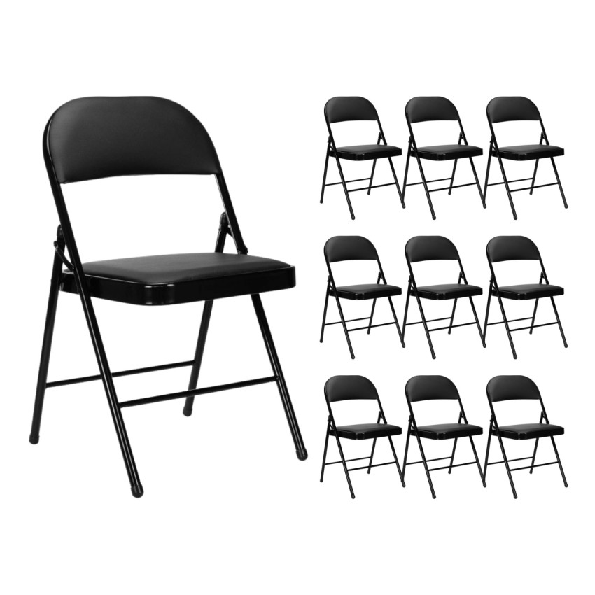 10er-Set gepolsterte Klappstühle Thinia Home
