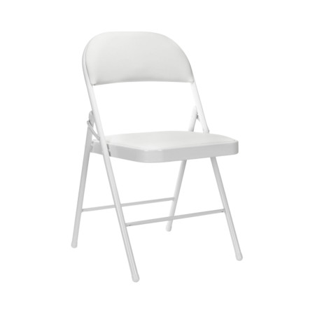 Silla Plegable Acolchada Blanca 7house Sillas Plegables 1