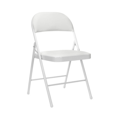 Silla Plegable Acolchada Blanca 7house Sillas Plegables 1
