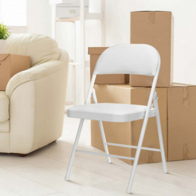 Pack 5 Sillas Plegables Acolchadas Blancas 7house Sillas Plegables 7